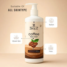 Zequz Coffee Face Wash - (1 Pc / 250 ML) - justgrabit.in | Just Grab It