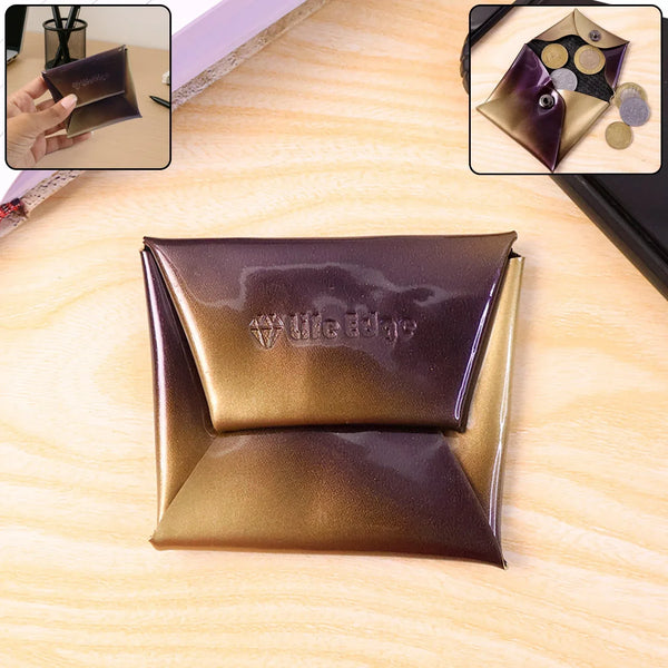 Premium Foldable PU Leather Coin Pouch (1 Pc) - justgrabit.in | Just Grab It
