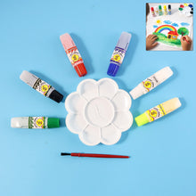 Kids Water Colour Painting Set with Brush & Mixing Palette (1 Set) - justgrabit.in | Just Grab It