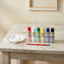 Kids Water Colour Painting Set with Brush & Mixing Palette (1 Set) - justgrabit.in | Just Grab It