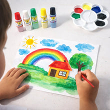 Kids Water Colour Painting Set with Brush & Mixing Palette (1 Set) - justgrabit.in | Just Grab It
