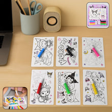 Coloring Book for Kids 6 Sheets with 6 Colorful Markers (1 Set) - justgrabit.in | Just Grab It