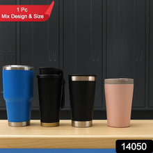 Premium Assorted Metal and Plastic Travel Mug Tumbler Cup, Tumbler (1 Pc / Mixed Design) - Justgrabit Inc.
