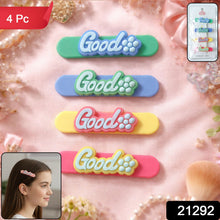 Colorful Good Design Hair Clips (4 Pc) - justgrabit.in | Just Grab It