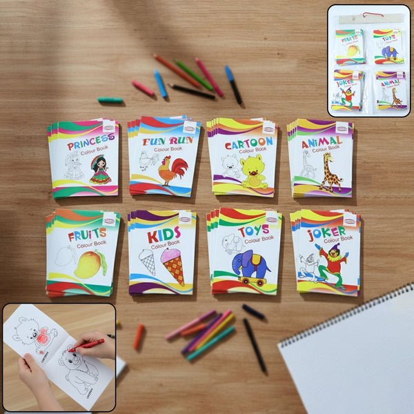 Kids Educational Colouring Book Set (40 Pieces Set) - justgrabit.in | Just Grab It