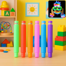 LED Glow Pop Tube Fidget Toy (Mix Color / 1 Pc) - justgrabit.in | Just Grab It