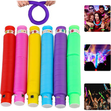 LED Glow Pop Tube Fidget Toy (Mix Color / 1 Pc) - justgrabit.in | Just Grab It