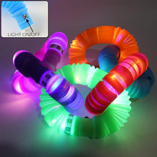 LED Glow Pop Tube Fidget Toy (Mix Color / 1 Pc) - justgrabit.in | Just Grab It