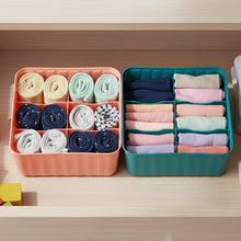 Square Organizer Box with 6 Compartments (Set of 2) - justgrabit.in | Just Grab It