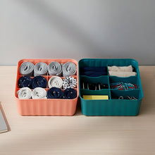 Square Organizer Box with 6 Compartments (Set of 2) - justgrabit.in | Just Grab It