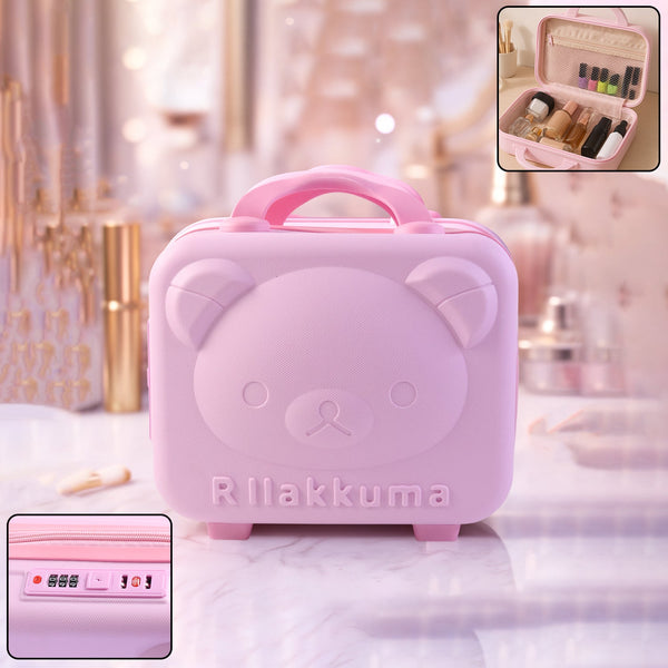 3 - Digit Number Lock Kids Bear - Shaped Hard Shell Storage Carry Case with Handle - justgrabit.in | Just Grab It