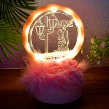 Romantic Round Love Couple Decorative Showpiece (1 Pc) - Justgrabit Inc.