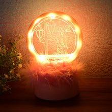 Romantic Round Love Couple Decorative Showpiece (1 Pc) - Justgrabit Inc.