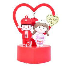 Cute Romantic Couple Love Showpiece with Heart Frame (1 Pc) - Justgrabit Inc.