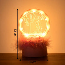 Romantic Round Love Couple Decorative Showpiece (1 Pc) - Justgrabit Inc.