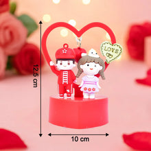 Cute Romantic Couple Love Showpiece with Heart Frame (1 Pc) - Justgrabit Inc.
