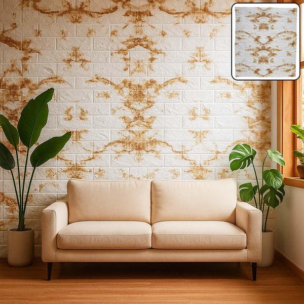 Wallpaper 3D Foam Wallpaper Sticker Panels (78 x 70 Cm / 1 Pc) - justgrabit.in | Just Grab It