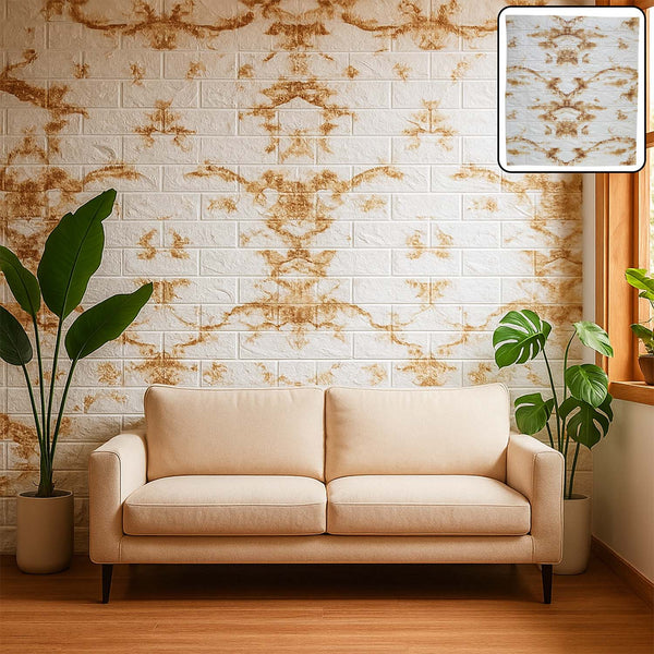 Wallpaper 3D Foam Wallpaper Sticker Panels (78 x 70 Cm / 1 Pc) - justgrabit.in | Just Grab It