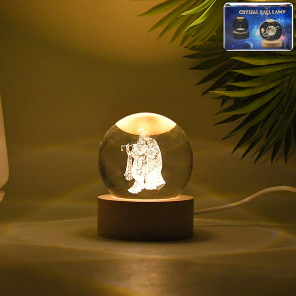 3D Crystal Ball lamps for Bedroom 3D Lamps for Home Decoration 3D Crystal Ball Night Light Gifts for Women Gifts for Men Room Decor Items for Bedroom for Friend and Family (1 Pc) - Justgrabit Inc.