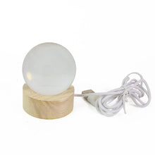 Ganpati 3D Crystal Ball lamps With Wood Base - justgrabit.in | Just Grab It