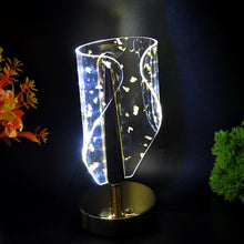 Luxury Golden Leaf Design Crystal Table Lamp (1 Pc) - justgrabit.in | Just Grab It