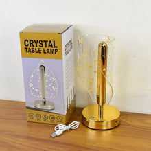 Luxury Golden Leaf Design Crystal Table Lamp (1 Pc) - justgrabit.in | Just Grab It