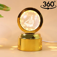 Mahadev 3D Crystal Ball Night Light (1 Pc) - justgrabit.in | Just Grab It