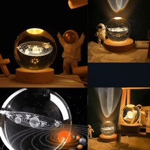 3D Crystal Ball Night Lamp (1 PC) - justgrabit.in | Just Grab It