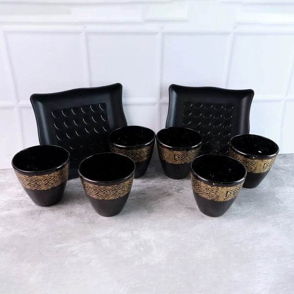 2 Bowl & 6 Glass Snake Set ( 8 Pc Set ) - justgrabit.in | Just Grab It