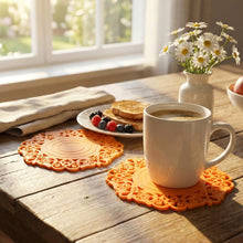 Heat - Resistant Decorative Hot Mat & Cup Coaster Set (10 cm, 2 Pc Set) - justgrabit.in | Just Grab It