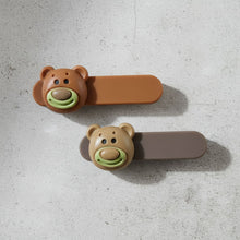 Cute Bear Face Decorative Hair Clips Set (4 Pc) - justgrabit.in | Just Grab It