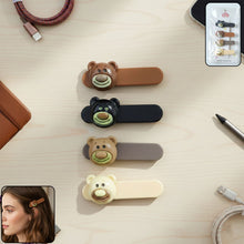 Cute Bear Face Decorative Hair Clips Set (4 Pc) - justgrabit.in | Just Grab It