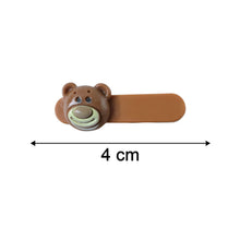 Cute Bear Face Decorative Hair Clips Set (4 Pc) - justgrabit.in | Just Grab It