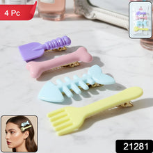 Cute Food Shape Hair Clip Set (4 Pc) - justgrabit.in | Just Grab It