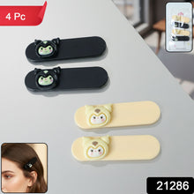 Cute Cartoon Character Decorative Hair Clips Set (4 Pc) - justgrabit.in | Just Grab It