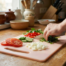 Plastic Chopping Board with Handle (30x20 Cm) - justgrabit.in | Just Grab It