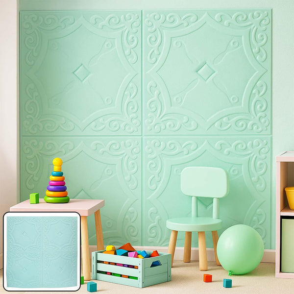 Wallpaper 3D Foam Wallpaper Sticker Panels (70 x 70 Cm / 1 Pc) - justgrabit.in | Just Grab It