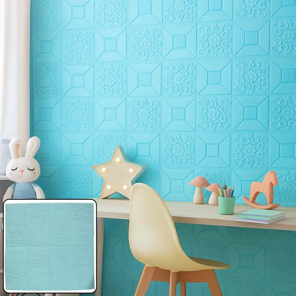 Wallpaper 3D Foam Wallpaper Sticker Panels (70 x 70 Cm / 1 Pc) - justgrabit.in | Just Grab It
