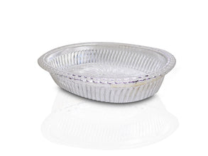 Multipurpose Royal Design Oval Silver Gift Tray - Justgrabit Inc.