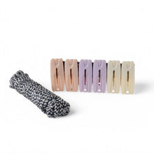 Cloth Drying Rope with Clips – Convenient and Durable Hanging Solution (7 Pc Set) - justgrabit.in | Just Grab It
