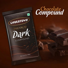 Dark Compound 500gm | Chocotown Dark Choco Slab - justgrabit.in | Just Grab It