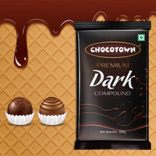 Dark Compound 500gm | Chocotown Dark Choco Slab - justgrabit.in | Just Grab It