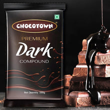 Dark Compound 500gm | Chocotown Dark Choco Slab - justgrabit.in | Just Grab It