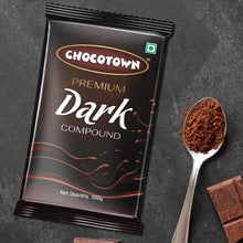 Dark Compound 500gm | Chocotown Dark Choco Slab - justgrabit.in | Just Grab It