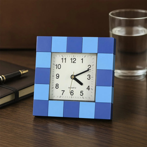 Square Quartz Table Clock - (1 Pc) - justgrabit.in | Just Grab It