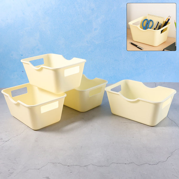 Multi - Purpose Storage Basket Organizer (15 x 10.5 cm, 4 Pc) - justgrabit.in | Just Grab It