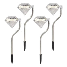 Diamond Shaped Solar Garden Lights (4 Pc) - Justgrabit Inc.