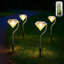 Diamond Shaped Solar Garden Lights (4 Pc) - Justgrabit Inc.
