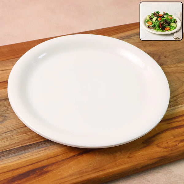 Plastic Round Dinner / Serving Plate – 19 cm (1 Pc) - justgrabit.in | Just Grab It