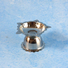 Stainless Steel Sunflower Design Diya Stand (Small Size / 1 Pc) - justgrabit.in | Just Grab It